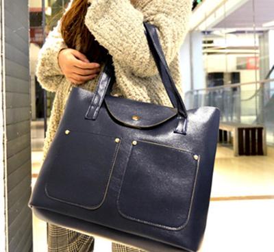 2014新款秋季单肩包 欧美简约风大容量休闲女包推荐